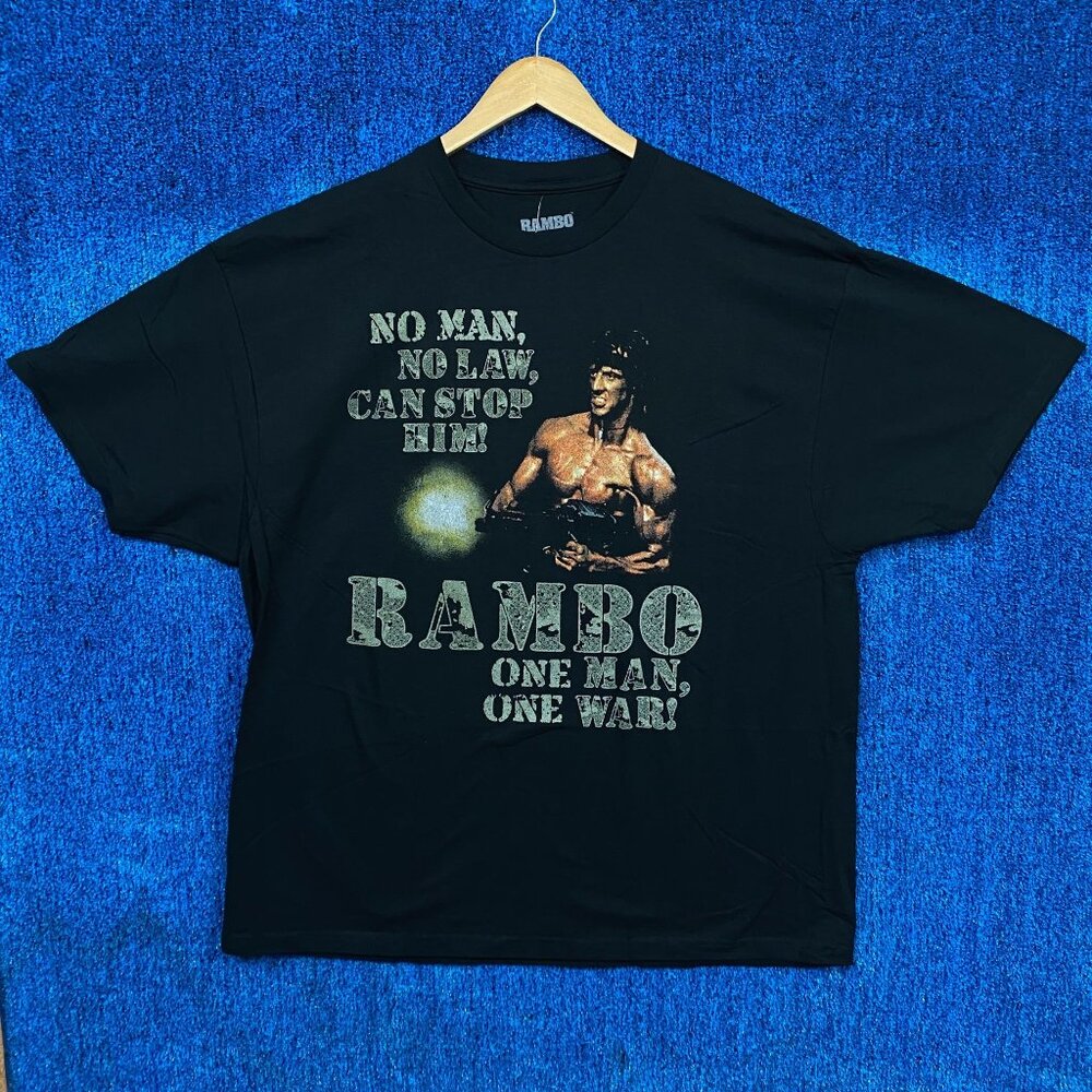 Rambo First Blood Action Movie T-shirt Size 2XL